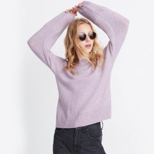 Madewell Lilac Purple Payton Pullover Sweater Size L